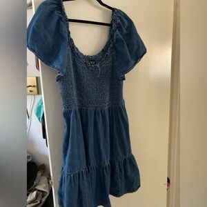 Gap Factory smocked denim dress in XL